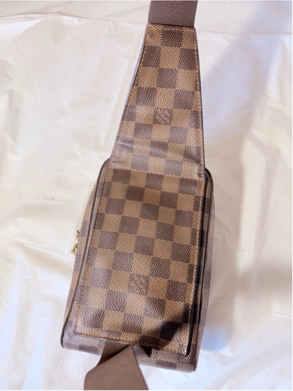 Louis Vuitton LV Shoulder Bag Geronimos Ebene Brown Damier - Picture 7 of 16